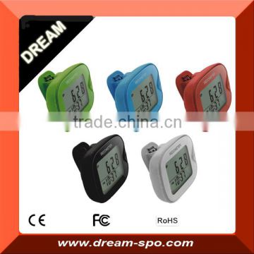 New Arrival 2015 3D g-sensor pedometer multi colors fitness step counter