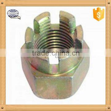 Nylon slotted round nut ,Self-locking nut