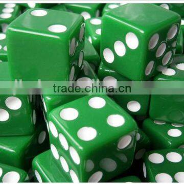 16mm custom 6 sided resin dice with logo printing