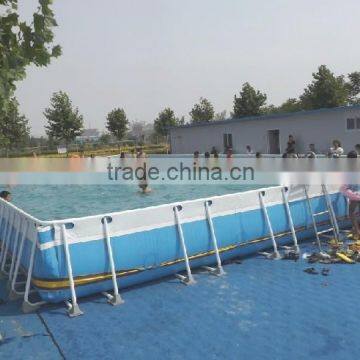 Summer hot sale steel frame fun swimming pool equipment