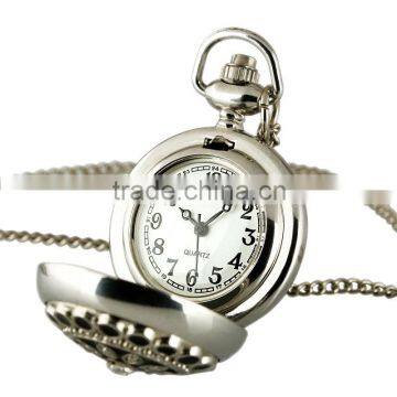 New Ladies White Dial Quartz Pocket Watch