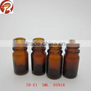 5ml mini brown essential oil glass bottle