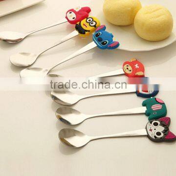 OEM design fashion cartoon kids gifts stainless Steel soup spoon