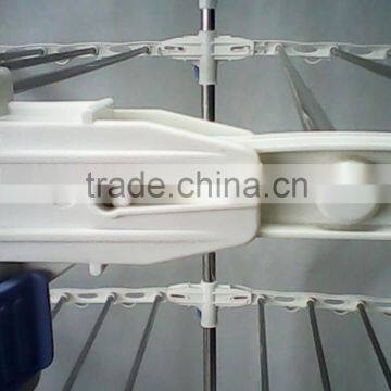 Folding Stainless Steel 3 Tiers Sliding Clothes Rack photo-5