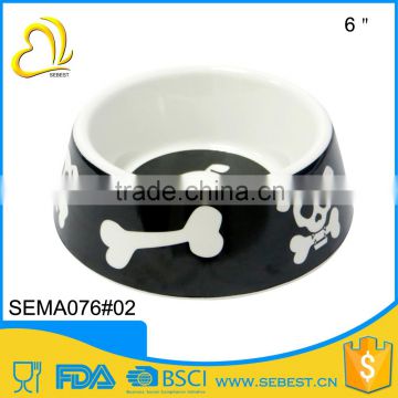 wholesale custom designblack melamine dog bowl