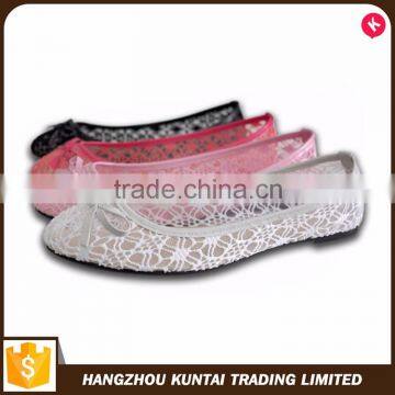 Hot selling lace new look flat shoes