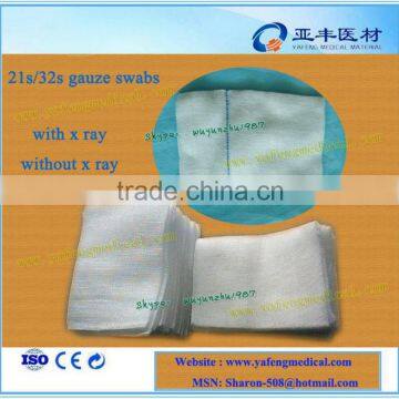 Hospital hemostatic dental gauze