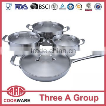 8pcs professional stainless steel cookware with induction bottom