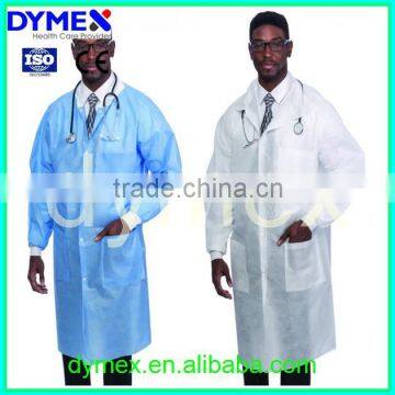 Disposable medical white chemistry medical disposable lab coat