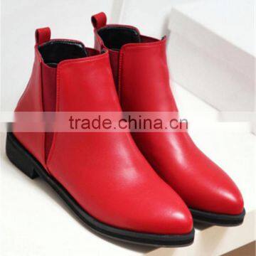 China Manufacturer Women Winter Flat Boots Real PU Ladies Winter Golf Shoes photo-3