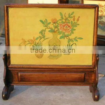 chinese antique beautiful drawing screen