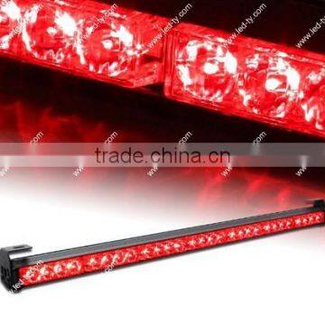 31.5" Universal Amber White LED Traffic Advisor 7 Modes Warning Strobe Light Bar