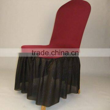 Washable chiffon cheap spandex chair cover