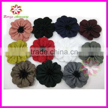 Vintage fabric flower, fancy flower Korea, crinkle fabric flower