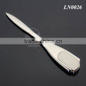 Zinc Alloy High Polished Promotional Blank Silver Color Metal Manual Letter Opener photo-6
