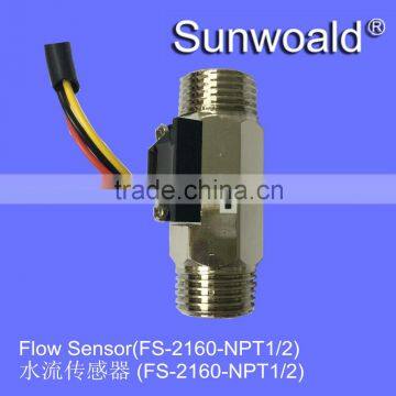 1/2" NPT Brass Hall Flow Sensor Meter