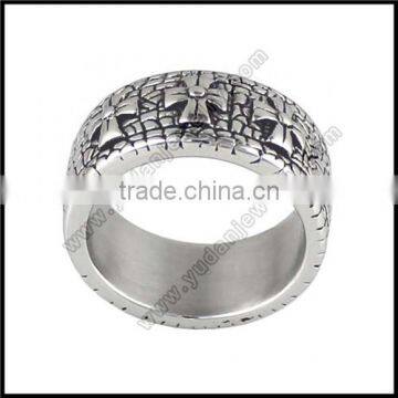 Punk Double Iron Cross Ring photo-2