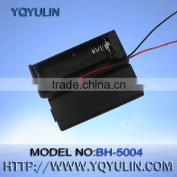 AA cr2032 battery holder smt black battery holder with 12cm wire CE&ROHS