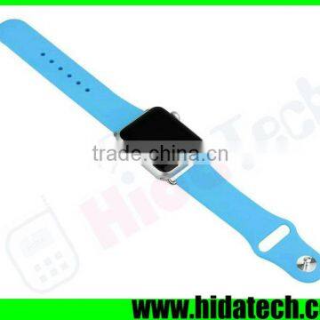 Hot Selling Silicone Watch Band Wrist Strap for Apple Watch With Clasp Adapter Connector