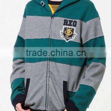 80 Cotton 20 Polyester Hoodies / Zip Up Hoodies Wholesale / Two Color Hoodies