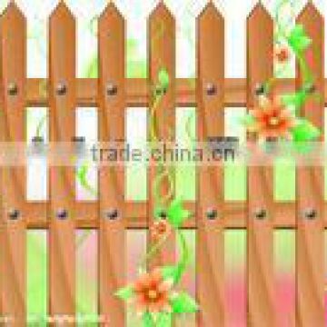 Wooden fence