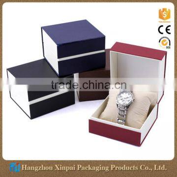 Luxury personalized watch storage box with pillow