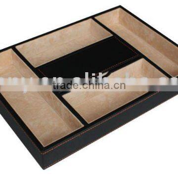 PU Leather Valet coin tray