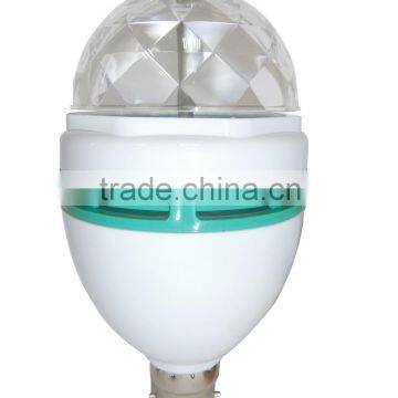 360 Rotating RGB Full Color LED Crystal Magic Ball Light photo-5