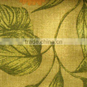 linen viscose fabric with printing