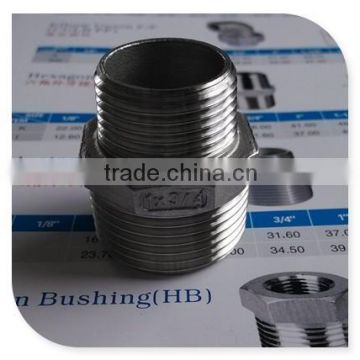 lot of stainless steel pipe fitting reducing hex nipples