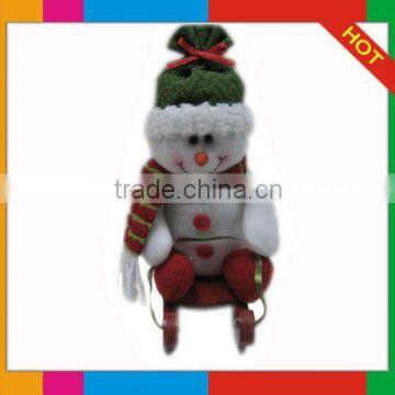 Christmas Decoration RT11-8643B 7"snowman sit sleigh