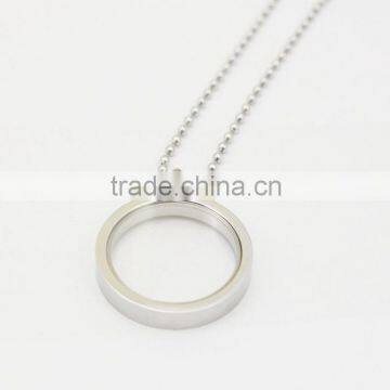 Round Stainless Steel Shiny Locket Pendant With Photo Blank Photo Pendant photo-2