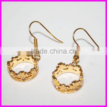 earring jewelry/ alloy jewelry/ imitation jewelry/gold plated jewelry