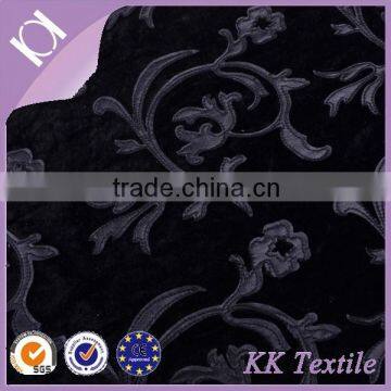 2015 design lint bottom pu leather flower embroidery fancy tweed fabric