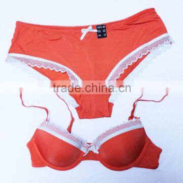 2016 New arrival underwear suit/bra and panty set for women