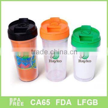 promotion gift plastic photo mug