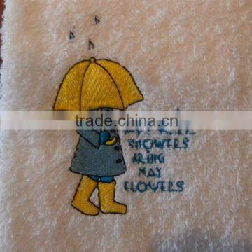 100% cotton APRIL SHOWERS Fingertip Towel