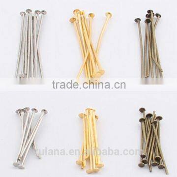 22mm 30mm Making Jewelry DIY Finding Silver Gold Pleated Head Pins Needles