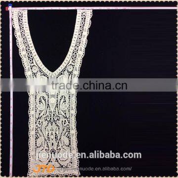 New Style Custom Design Wedding Dress Eco-Friendly Cotton Embroidery Neck Collar Lace