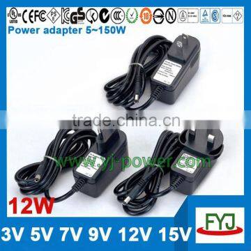 Factory Price ac dc power adapter 5v 2a with input 100 - 240v and approved CCC CE UL FCC GS C-TICK PSE SAA KC BS