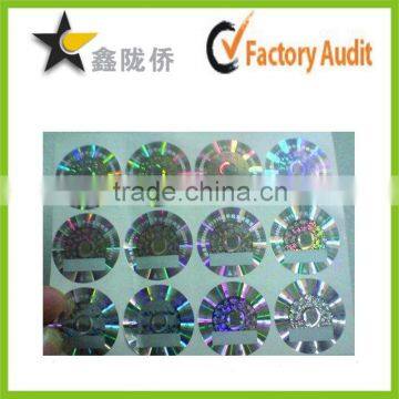 2015 high security professional factory custom made pass hologram sticker