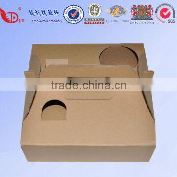 Wholesale recyclable feature kraft paper box,fried chicken beer box