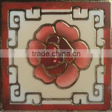 small wall polished golden tile