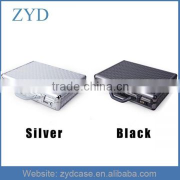 Aluminum Diamond Pattern Briefcase, Metal Laptop Carry Case ZYD-LX92213