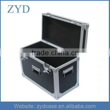 Aluminum transport box hard flight case with 3 handles butterfly lock, ZYD-FL230