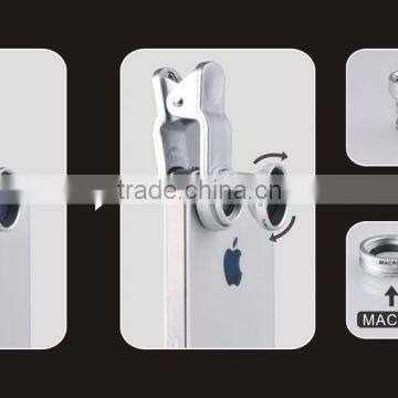 3in1 Wide Angle+Macro+Fish Eye Camera Lens for Mobile Cell Phone photo-5
