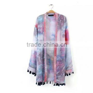 High Quality Sexy Beachwear Polyester Chiffon Fashion Kaftan photo-2