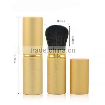 Gold Kabuki Makeup Brush Retractable Face Brush