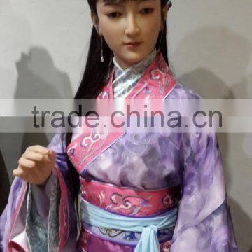 Costume beauty lifelize silicone wax figure xiaoxiao