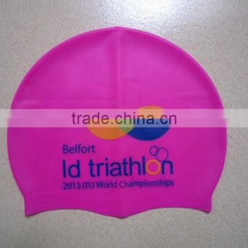 China supplier Silicone Kids and Adults Beaching Swimming Head Cover Cap Hat Cap